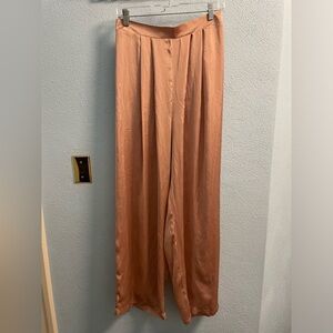 Pink Satin Pants
